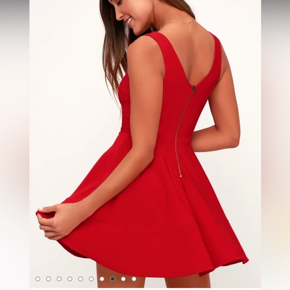Lulus Home Before Daylight Red Dress - Picture 4 of 8